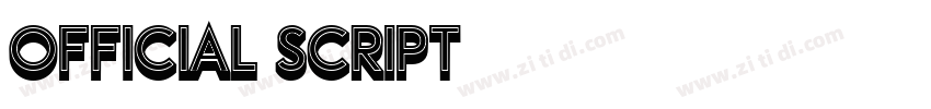 OFFICIAL SCRIPT字体转换